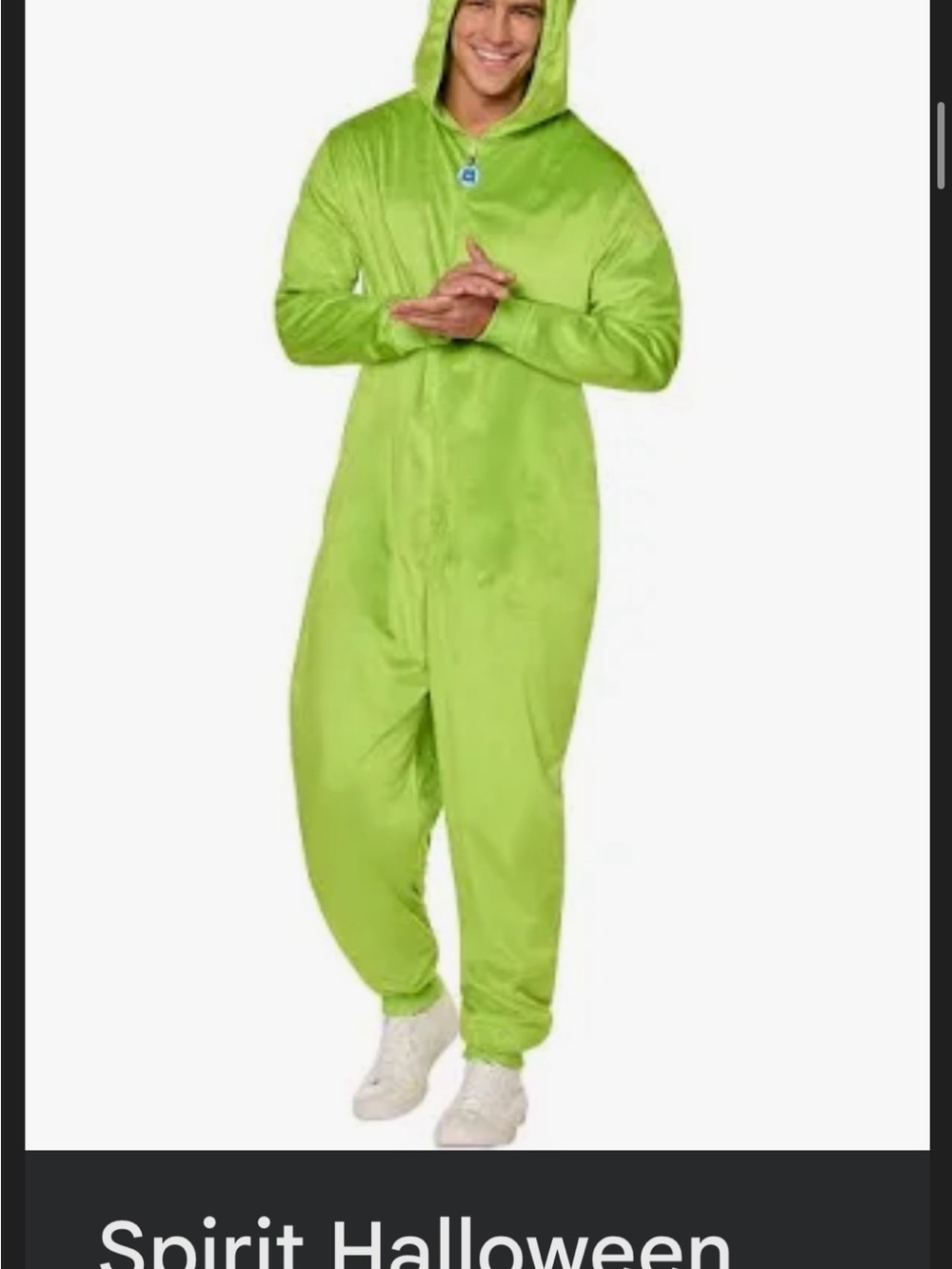 Mike wazowski Hooded One-Piece Footie custome